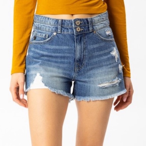KanCan Shorts Kancan High Rise Distressed Denim Shorts Poshmark